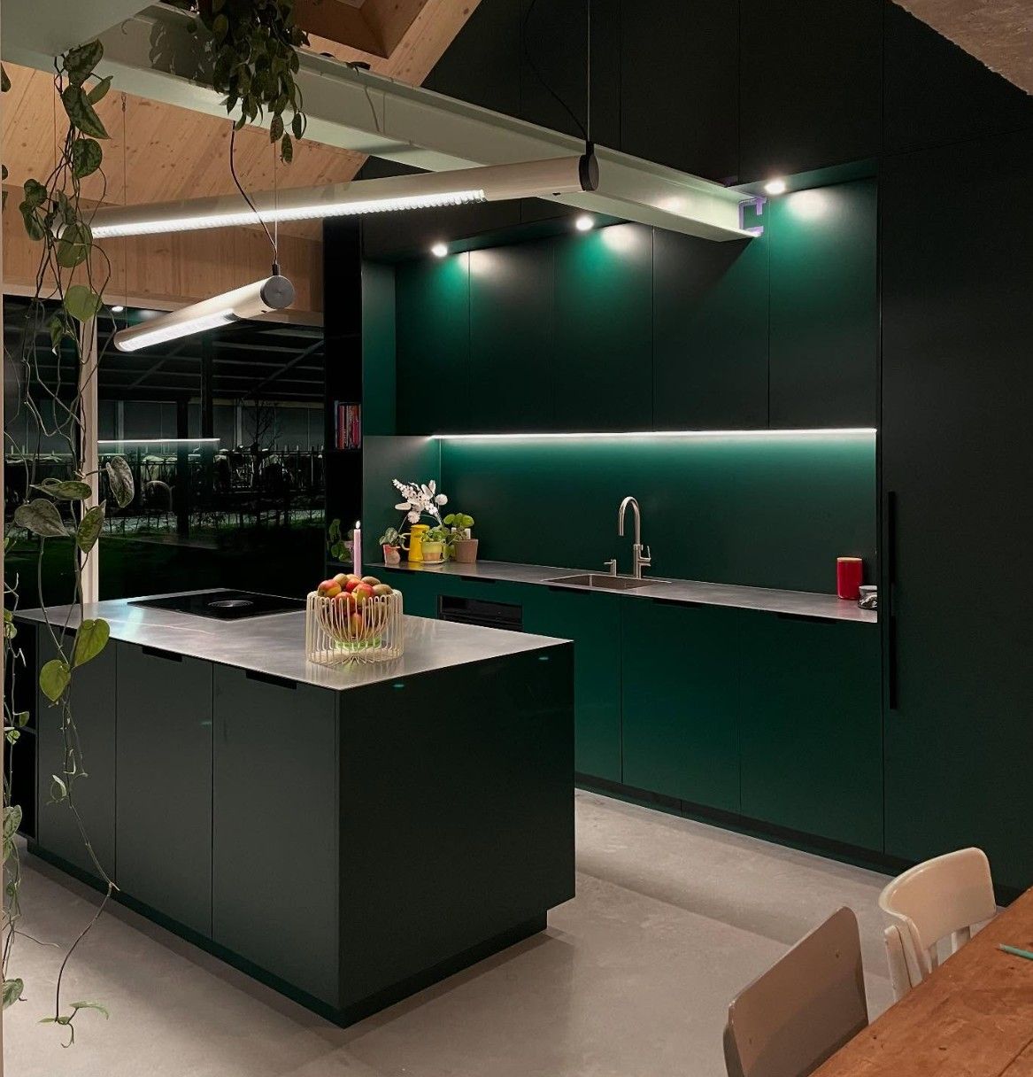 Maison Varel projectbeeld - Groene keuken